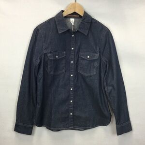 H&M Dark Blue Button Down Shirt